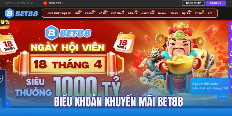 Điều khoản người chơi tham gia khuyến mãi Bet88 phải tuân thủ